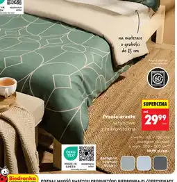 Biedronka Smukee Prześcieradło satynowe z mikrowłókna oferta