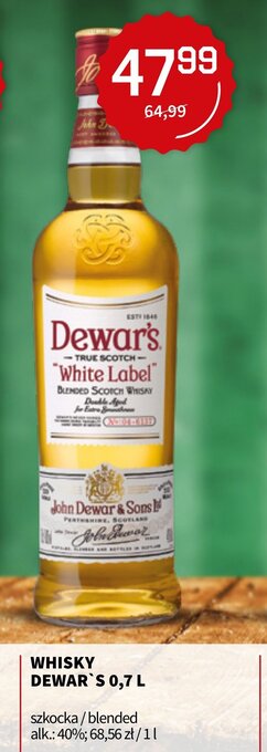 Duży Ben Whisky Dewar's 0,7l oferta