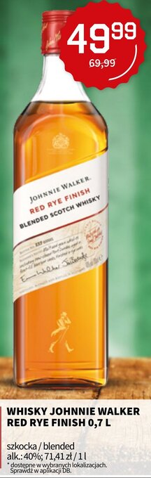 Duży Ben Whisky Johnnie Walker Red Rye Finish 0,7l oferta