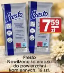 Delikatesy Paleo Presto Nawilżane ściereczki do powierzchni kamiennych oferta