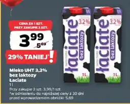 Netto Mleko UHT 3,2% bez laktozy Łaciate oferta