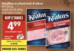 Delikatesy Centrum Wędliny w plastrach Krakus oferta