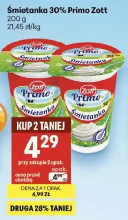 Delikatesy Centrum Smietanka 30% Primo Zott oferta