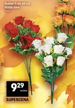 Delikatesy Centrum Bukiet 9 róz 48 cm oferta