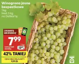 Delikatesy Centrum Winogrona jasne bezpestkowe oferta