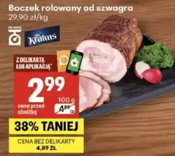 Delikatesy Centrum Boczek rolowany Krakus oferta