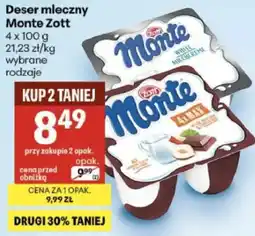 Delikatesy Centrum Deser mleczny Monte Zott oferta