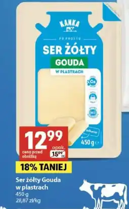 Delikatesy Centrum Ser żółty gouda w plastrach oferta