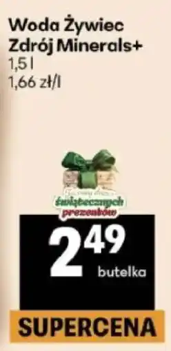 Delikatesy Centrum Woda Żywiec Zdrój Minerals+ oferta
