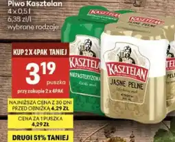 Delikatesy Centrum Piwo Kasztelan oferta