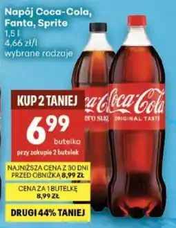 Delikatesy Centrum Napój Coca-Cola, Fanta, Sprite oferta