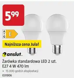 Jula Żarówka standardowa LED 2 szt. E27 4 W 470 lm oferta