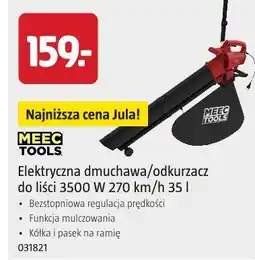 Jula Elektryczna dmuchawa/odkurzacz do liści MEEC TOOLS 3500 W 270 km/h oferta