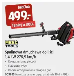 Jula Spalinowa dmuchawa do liści MEEC TOOLS 1,4 kW 276,5 km/h oferta