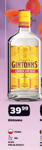Netto Gintonns London Dry Gin oferta