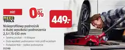 Jula Meec Tools Niskoprofilowy podnośnik o dużej wysokości podnoszenia 2,5 t 75-510 mm oferta
