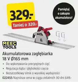 Jula Meec Tools Akumulatorowa zagłębiarka 18 V Ø165 mm oferta