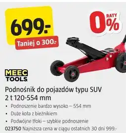 Jula Podnośnik do pojazdów typu SUV Meec Tools 2 t 120-554 mm oferta