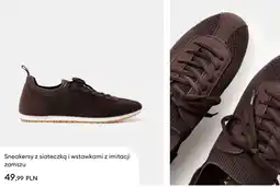 Sinsay Sinsay Sneakersy z siateczką i wstawkami z imitacji zamszu oferta