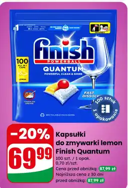 Dino Kapsułki do zmywarki lemon Finish Quantum oferta
