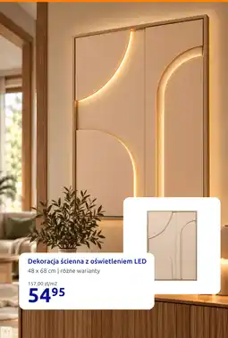 Action Dekoracja ścienna z oświetleniem LED 48 x 68 cm oferta