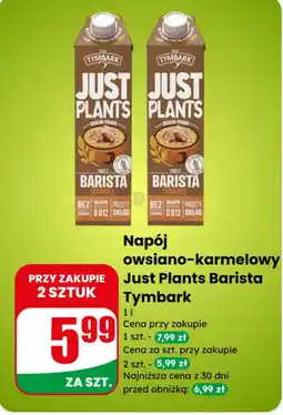 Dino Napój owsiano-karmelowy Just Plants Barista Tymbark oferta