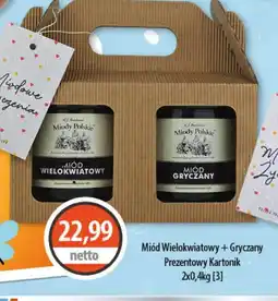 DUO-TES Miód Wielokwiatowy + Gryczany Prezentowy Kartonik oferta