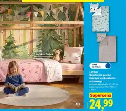 Lidl Dwustronna pościel dziecięca z mikrowłókna satynowego Lupilu oferta
