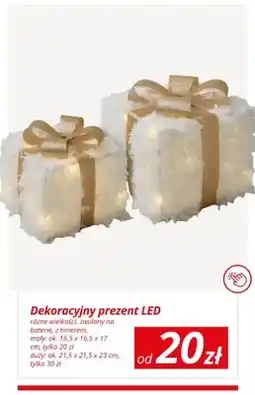 KiK Dekoracyjny prezent LED mały 16,5x16,5x17 cm oferta