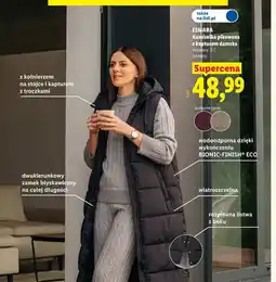 Lidl Kamizelka pikowana z kapturem damska Esmara oferta