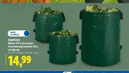 Lidl Worek ogrodowy na odpady 275 l Parkside 67x79 cm oferta