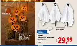Lidl Lampki LED ze szpikulcem dynie Livarno oferta