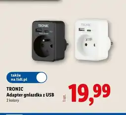 Lidl Adapter gniazdka z USB Tronic oferta