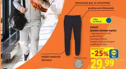 Lidl Spodnie dresowe męskie Crivit oferta