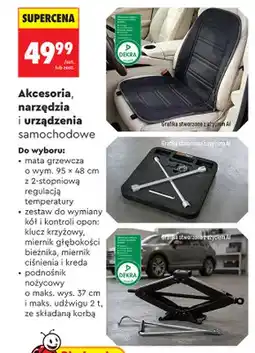 Biedronka Mata grzewcza samochodowa 95x48 cm z 2-stopniową regulacją temperatury Gt Max oferta