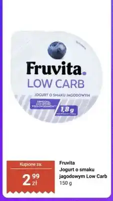 Biedronka Jogurt o smaku jagodowym Low Carb Fruvita oferta