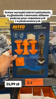 Biedronka Zestaw narzędzi do silikonu Niteo oferta