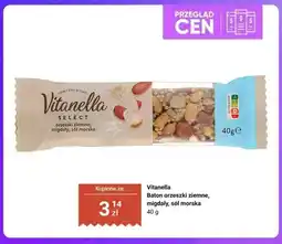 Biedronka Baton orzeszki ziemne migdały sól morska Vitanella oferta