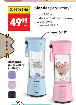 Biedronka Blender przenośny 300 ml Pusheen oferta