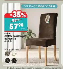 Biedronka Zestaw pokrowców na krzesła 4 sztuki Restilo oferta