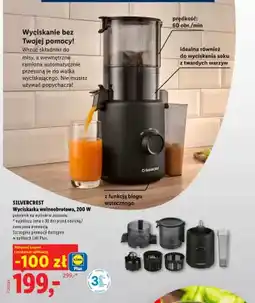 Lidl Wyciskarka wolnoobrotowa Silvercrest 200W oferta