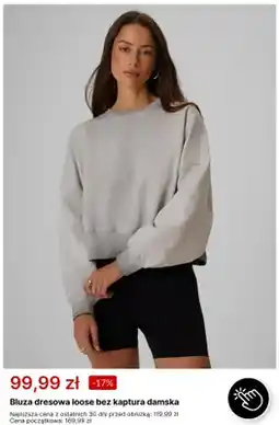 4F Bluza dresowa loose bez kaptura damska oferta