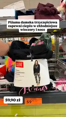 Biedronka Piżama damska trzyczęściowa Clevé oferta