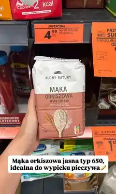 Biedronka Mąka orkiszowa jasna typ 650 Plony Natury oferta