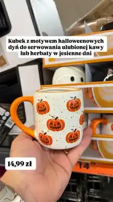 Biedronka Kubek Halloween w dynie oferta