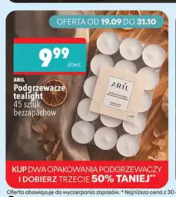 Biedronka Podgrzewacze tealight bezzapachowe Aril oferta
