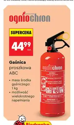 Biedronka Gaśnica proszkowa Abc Ogniochron oferta