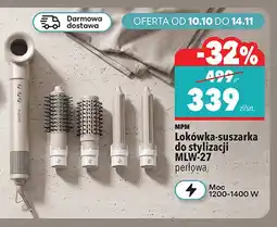 Biedronka Lokówka-suszarka do stylizacji MLW-27 perłowa Mpm oferta