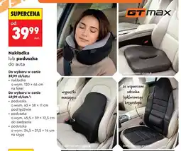 Biedronka Nakładka na fotel do auta 120x46 cm Gt Max oferta
