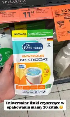 Biedronka Uniwersalne listki czyszczące Dr. Beckmann Magic Leaves Summer Lemon oferta